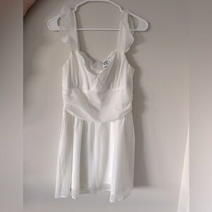 Princess Polly White Mini Dress; Size 6